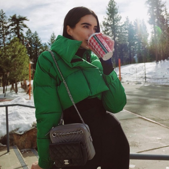 Asos Design Cropped Puffer Jacket 